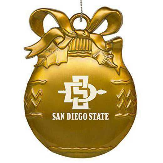 4022GLD-SDSU-L1-CLC: LXG BULB ORN GOLD, San Diego State